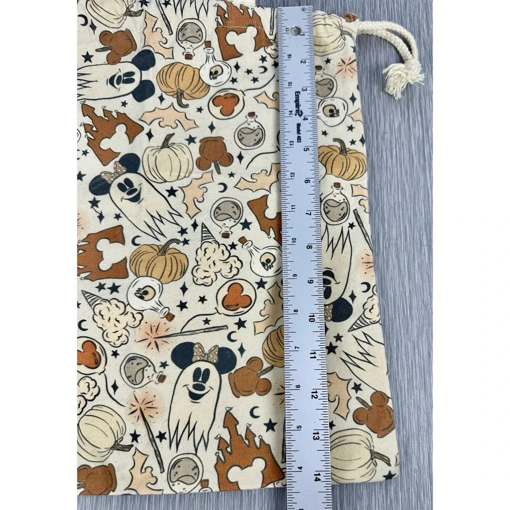 Disney‎ Mickey Mouse Ghost Pumpkins Halloween Candy Trick-or-Treat Canvas Tote